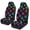 Colorful Dog Paws, variant on Yuyamidu Colorful Dog Paws Car Seat Covers Waterproof Front Seat Covers Easy Installation Stretch Polyester Fabric Cover Protection Interior Accessories Universal Fit Most Cars,SUV, Trucks