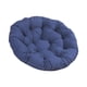 thumbnail image 3 of Cojín de asiento acolchado redondo de 50 cm, cojín de silla con forma de huevo, cojín de silla colgante, Azul oscuro, 3 of 9