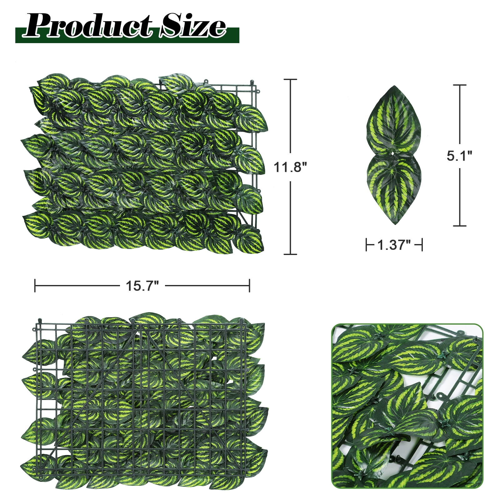 314" X 35.4" Artificial Ivy Privacy Fence Backdrop Decorative Screens Balcony Outdoor
