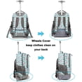 thumbnail image 4 of Tilami Rolling Backpack 19 inch with Lunch Bag Wheeled Laptop Backpack, 4 of 7