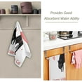thumbnail image 3 of SKYSONIC 2 Pack Happy Valentines Cat Hand Towels, Black Kitten Heart Balloon Kitchen Towel Ultra Soft and Absorbent,Decorative Fingertip Face Towel for Bathroom Hotel, 28.3"x 14.4", 3 of 6