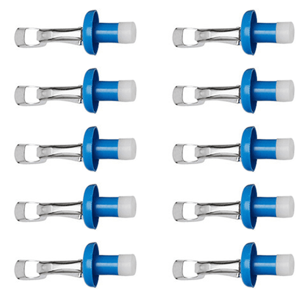 Tapón de sellado de vino tinto para apretar, 10 Uds., tapón redondo azul claro MFZFUKR CPB-DE-WX866-10