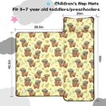 thumbnail image 5 of Highland Cow and Hat Print Teens Toddler Nap Mat with Pillow, Sleeping Mat Bag for Preschool Daycare 50"x20", 5 of 6