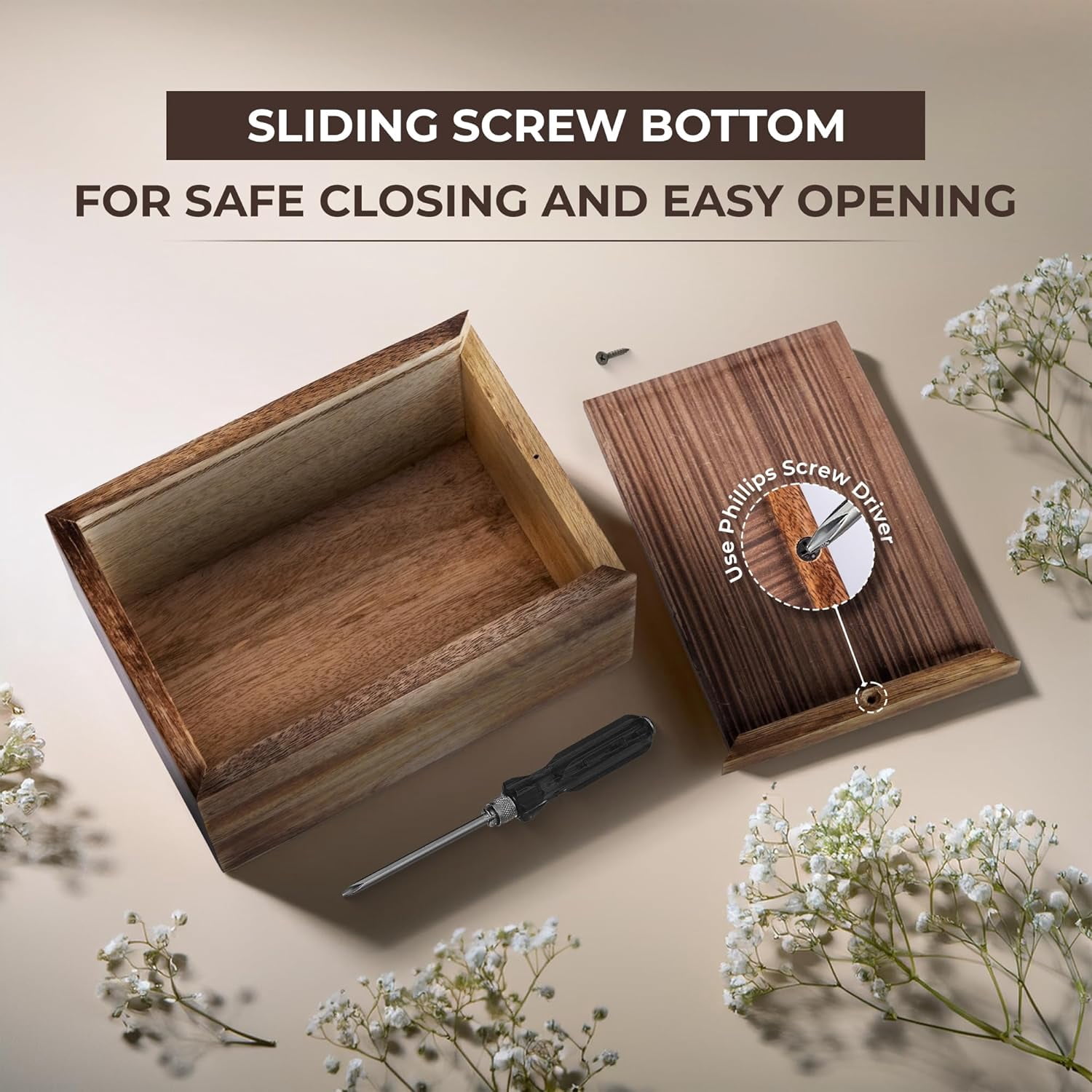Cremation Urns for Human Ashes - Humming Bird Wooden Box and Casket for Men, Women and Child Ashes - Funeral Memorial Burial Urn for Cat Dog Pet Ashes - Keepsake (12 Cu/in)