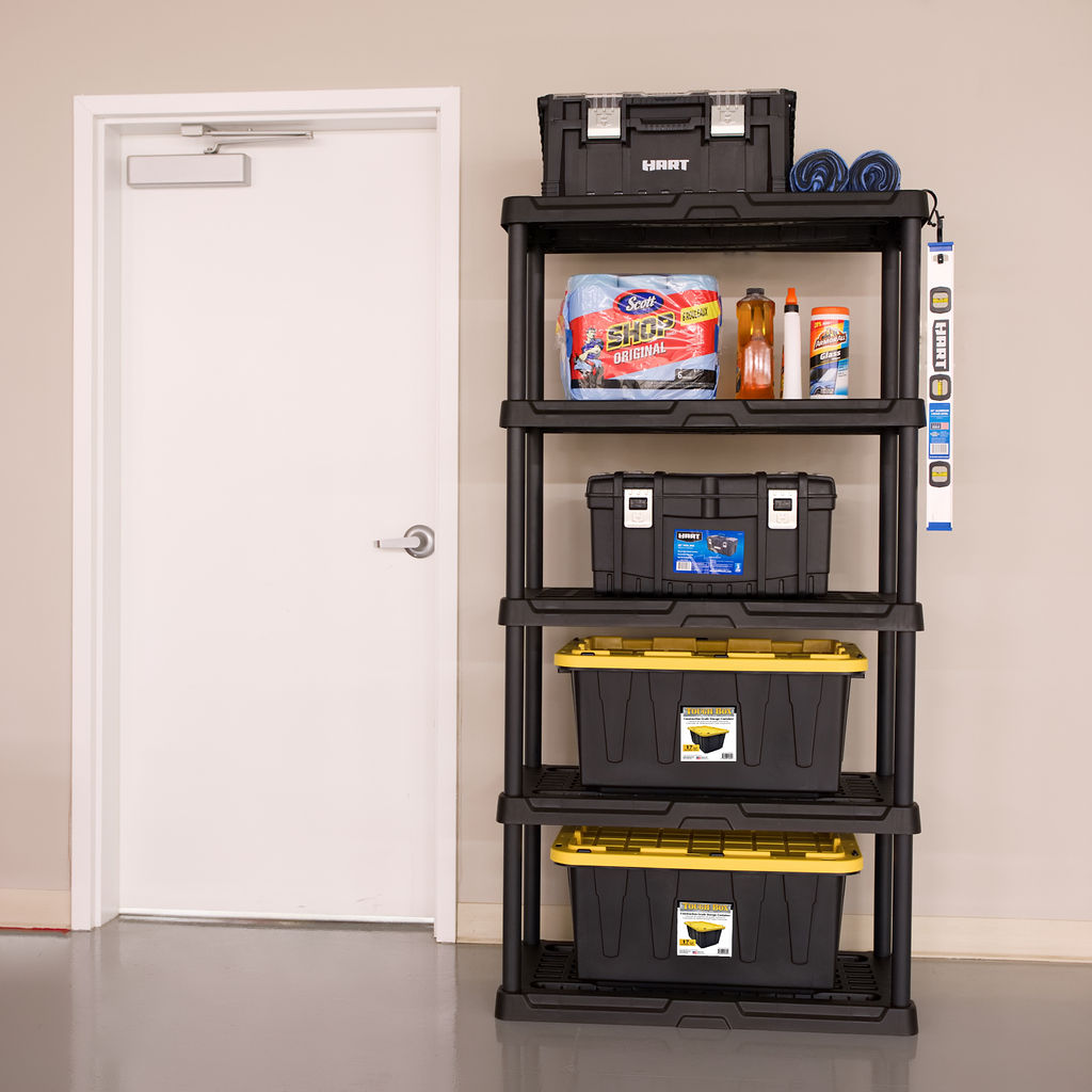 Buy HART 5 Tier 18" x 36" x 72" Ventilated Plastic Shelves 750lb