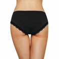 thumbnail image 3 of Charmo Womens Panties Cotton Soft Underwear Stretch Hipster Solid Basic Panties 4 Packs, Black, 3 of 8