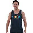 thumbnail image 3 of Autism Awareness Advocate Puzzle Tank Top T Shirts Men Women Brisco Brands S, 3 of 6