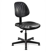 Bevco Polyurethane Desk Chair, 15" to 20", No Arms, Black 7000D