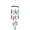 Rainbow Tiered Textured, variant on In the Breeze 7026 — Rainbow Textured Tiered Glass Mobile Wind Chime — Colorful and Melodic Suncatcher