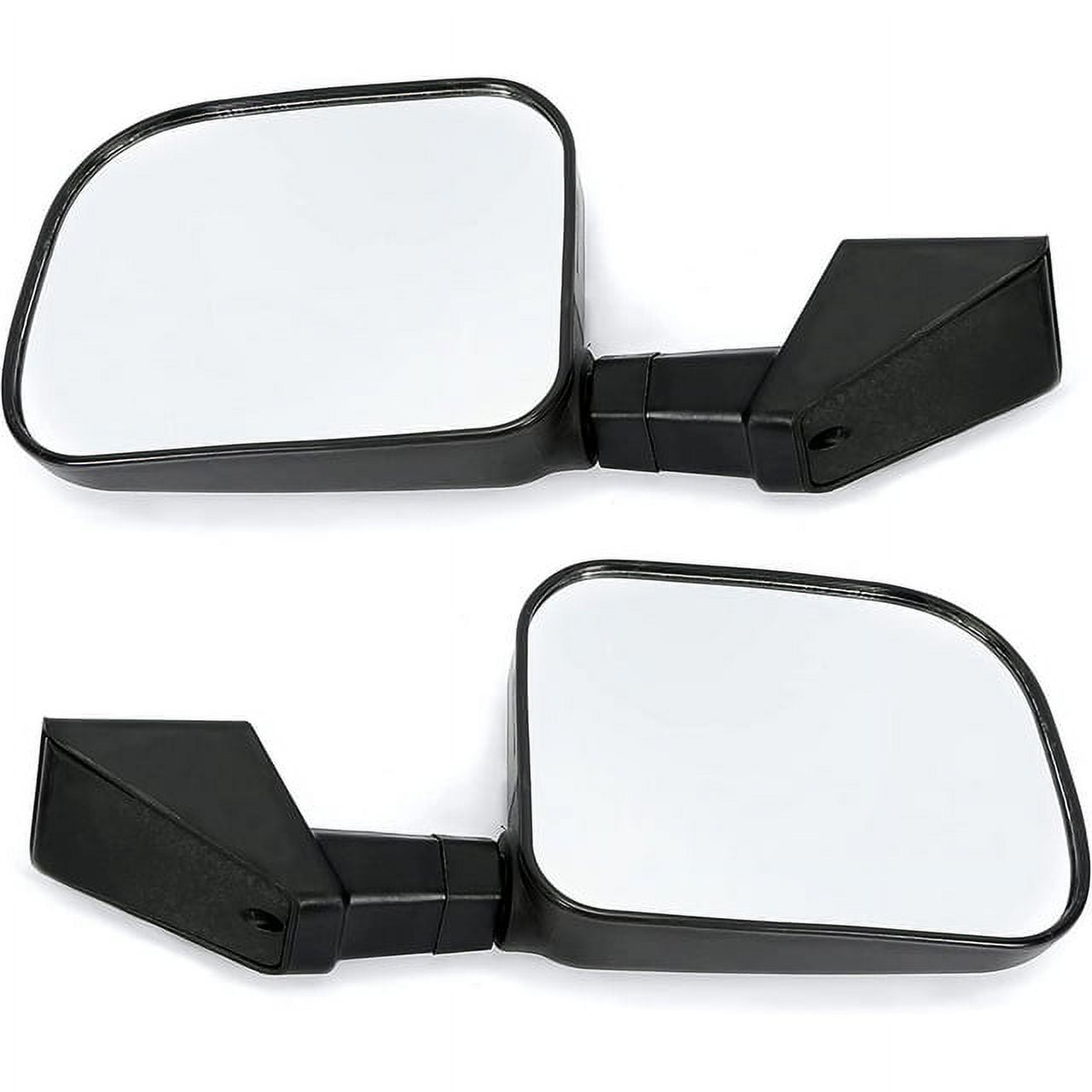 Kojem Pair Tubular Door for 1976-1995 Jeep Wrangler YJ/CJ7 w/Side Mirror Steel Black
