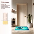 thumbnail image 3 of ODIKA 4'x6' Machine Washable Non-Slip Area Rug, Whimsical Nature Theme High Traffic Rug, Blue, 32060, 3 of 7