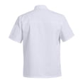 thumbnail image 4 of Unisex Summer Chef Uniform, Short Sleeve Lightweight Work Jacket for Restaurant Bakery Hotel Kitchen Staff Professional Attire,White XL, 4 of 4