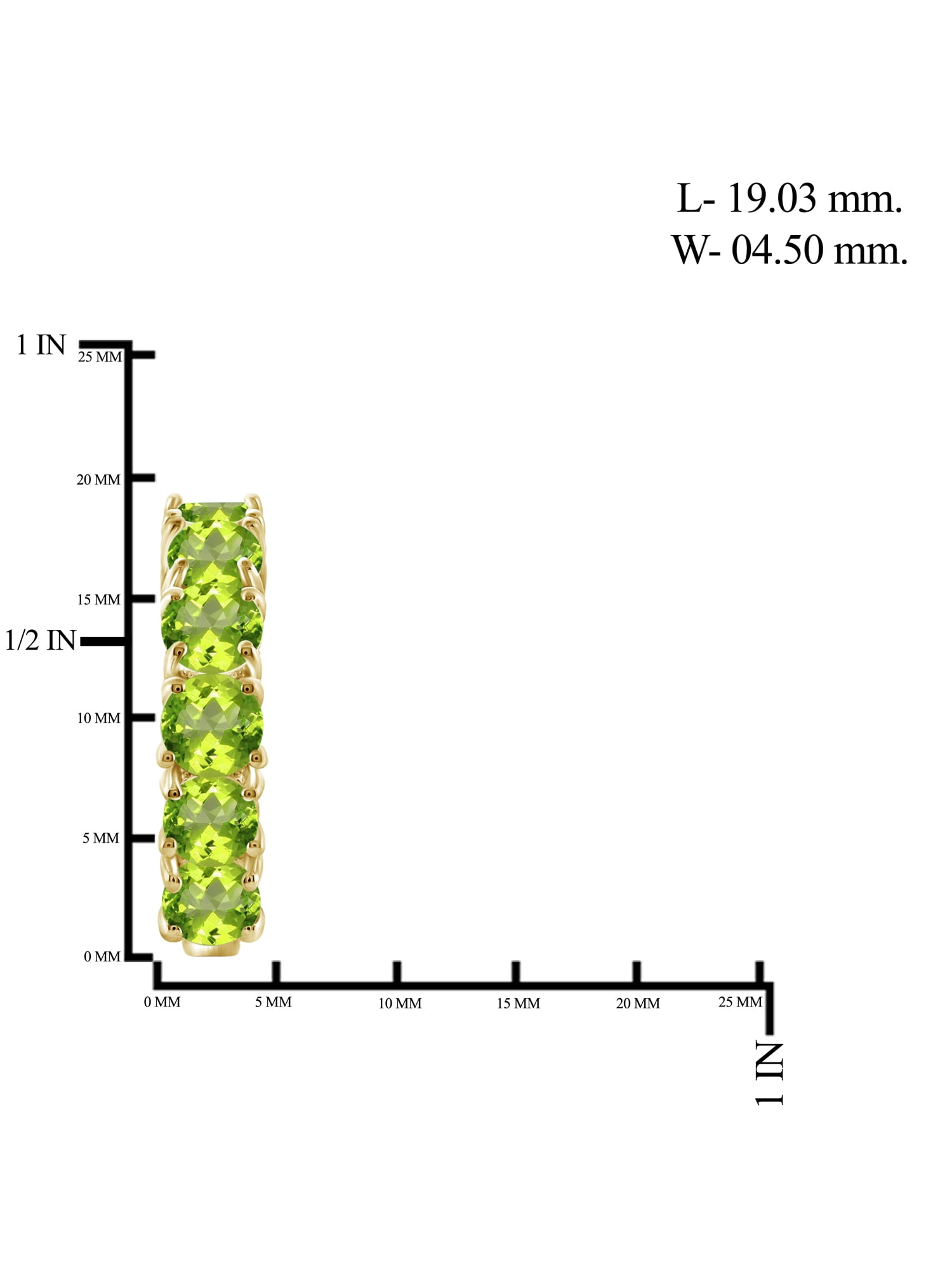 JewelersClub 3.00 CTW Peridot Hoop Earrings – 14k Gold-Plated Silver (.925)| Hypoallergenic Hoops for Women - Round Cut Set with Post Backs