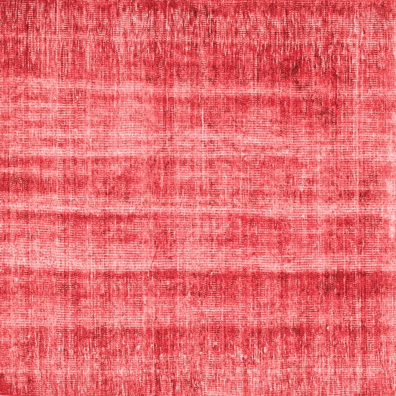 Ahgly Company Indoor Square Abstract Red Contemporary Area Rugs, 8' Square