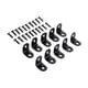 thumbnail image 4 of 10 soportes de esquina en forma de L, multifuncionales, con 20 tornillos, derecha 2 centímetros, 4 of 9
