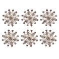 thumbnail image 1 of Juego de 6 uds. De servilleteros de flores, perlas, diamantes de imitación, servilletero, soporte para anillo para boda, fiesta, hogar, cocina, comedor, mesa, accesorios de lino Sincero Hogar, 1 of 2