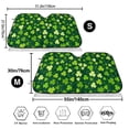 thumbnail image 3 of Balery Happy St. Patrick's day Print Car Windshield Sun Shade,Windshield Sunshade for Car Pickup Truck SUV Accessories-Medium, 3 of 7