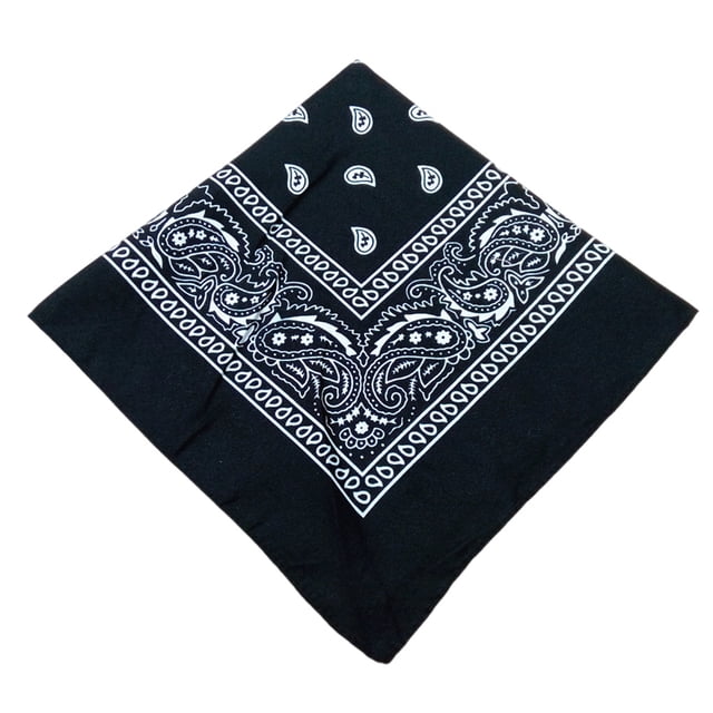 Sonducket Pañuelo de anacardo de poliéster Bufanda cuadrada de moda Paisley Diadema estampada Pañuelo de senderismo Regalos para hombres Type1 NO1