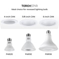 thumbnail image 5 of 12 Pack 15W PAR38 Dimmable LED Spotlight Bulb, 120W Eqv., 1250lm, UL & Energy Star Listed, 5000K Daylight, E26 Standard Base, for 6 Inch Recessed Can Trim, 5 of 7