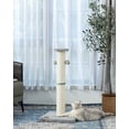 thumbnail image 2 of Tall Cat Scratching Post, Large Sisal Cat Scratch Post with Ball, Sturdy and Durable Cat Scratcher for Indoor Cats Grey, 2 of 2