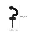 thumbnail image 3 of 4pcs Curtain Hooks Modern Simple Durable Hanging Hooks Wall Hooks Metal Hanger For Hotel Office (ruipei), 3 of 5
