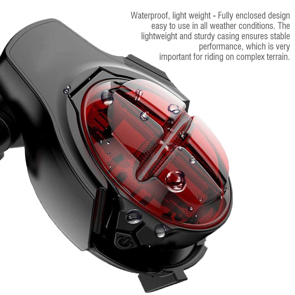 CA Super Bright LED USB Rechargeable Warning Bicycle Bike Cycling Tail Rear CA