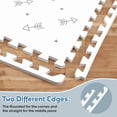 thumbnail image 6 of PIGLOG Baby Play Mat, 72" x 48" Extra Large Interlocking Foam Tiles, 6-Piece Waterproof Floor Mat for Crawling & Tummy Time, Non-Slip, Easy to Clean - Arrow Pattern for Nursery & Playroom, 6 of 9