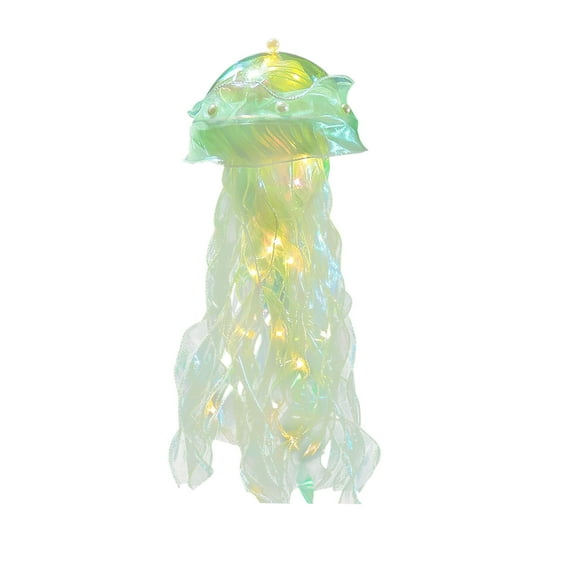 Gnmfd Jellyfish Lamp DIY Material Pack for New Year’s Eve, Handmade Table Top Decoration, Holiday Craft Kit, Room Decor, Party Decor, LED Lights for Bedroom, Fairy Lights