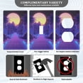thumbnail image 3 of Yayeee Toggle Light Switch Wall Plate 1-Gang 4.5"x2.7" Home Decorative Outlet Cover, Blue Road, 3 of 7