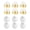 Gold silver, variant on Oasiva 12Pcs/set Earring Backs Silicone Flat Earring Backs for Studs Post Clear Silver Gold Comfort Earring Backs for Earring