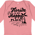 thumbnail image 4 of Inktastic Florida is My Happy Place with Palm Trees Boys or Girls Long Sleeve Baby Bodysuit, 4 of 5