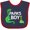 Navy and Red, variant on Inktastic Papa's Boy Grandson Boys Baby Bib