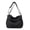 Black, variant on Women's PU Shoulder Bag Retro Multi-Pocket Crossbody Bag Shoulder Bags Denim Style Adjustable Zipper Retro Multi-Pocket Sling Bag