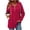 Hot Pink, variant on Horkkom Quarter Zip Pullover Women Casual Tunic Drawstring Tops Fashion Solid Color Comfort Hoodie with Pockets XL