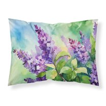 New Hampshire Purple Lilac in Watercolor Fabric Standard Pillowcase 30 in x 20.5 in