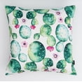 thumbnail image 2 of Ada Home Decor Decorative Square Throw Pillow, 18" x 18", Round Cactus Printed, 2 of 6