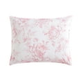 thumbnail image 6 of Laura Ashley- King Comforter Set, Reversible Cotton Bedding with Matching Sham(s), Farmhouse Home Décor (Delphine Pink, King), 6 of 9