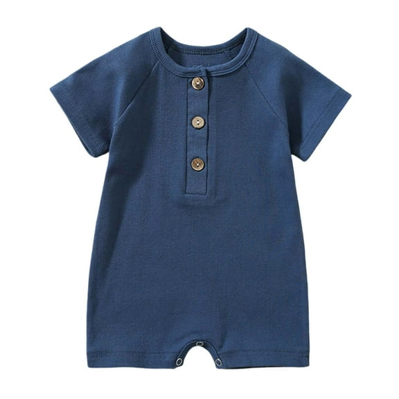 Weebloom Baby Sleepwear,Jumpsuit Short Sleeve Summer Casual Bodysuit Playwear 0-24 Months Nightwear Baby Boy Rompers,6-12 Months