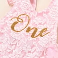 thumbnail image 4 of Toddler Girls Outfits Lace Net Yarn Print Pink White Apricot Babysuits Romper Baby Birthday Clothing Set for Girls Size 6-9 Months, 4 of 9