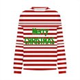 thumbnail image 4 of Craaazy Women's Round-Neck Long Sleeve Shirts Santa Snowflake Print Casual Christmas Top Gifts, 4 of 7