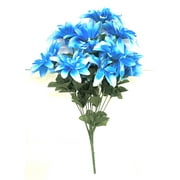 Blue Dahlia Artificial Flower Bunch