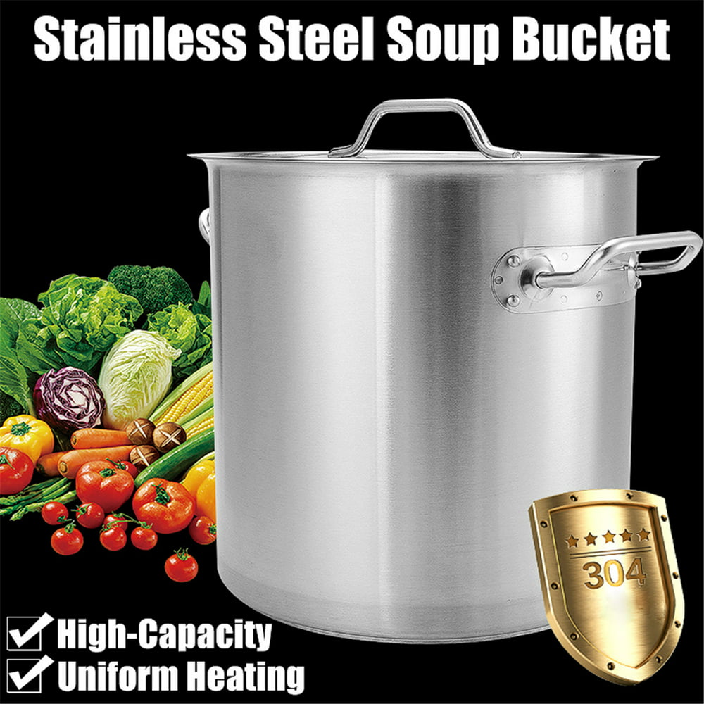 Bestller Commercial Grade Stainless Steel Stock Pot with Lid Non Toxic Stainless Steel Stock Pots Commercial
