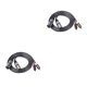 thumbnail image 2 of Tholdsy 2 XLR Cable RCA a XLR adaptador de cable de vídeo profesional plateado No.2 2piezas, 2 of 5