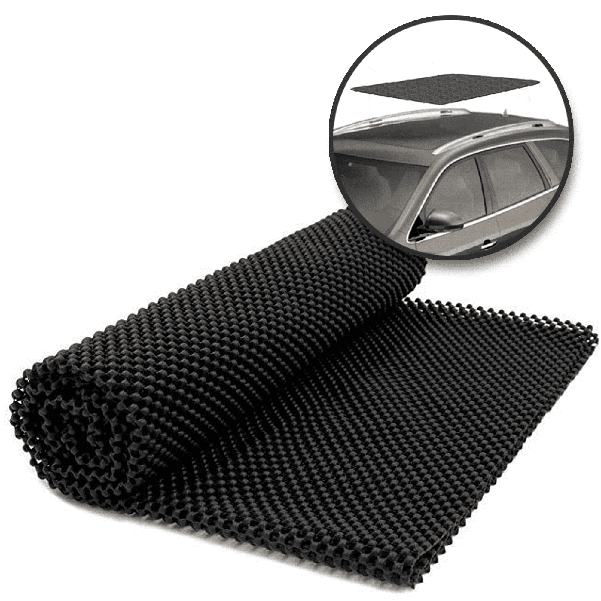 Mockins 43 x 39 Protective Car Roof Mat, Anti-Slip Strong Grip PVC Foam, Use on Any Vehicle for Extra Cushioning