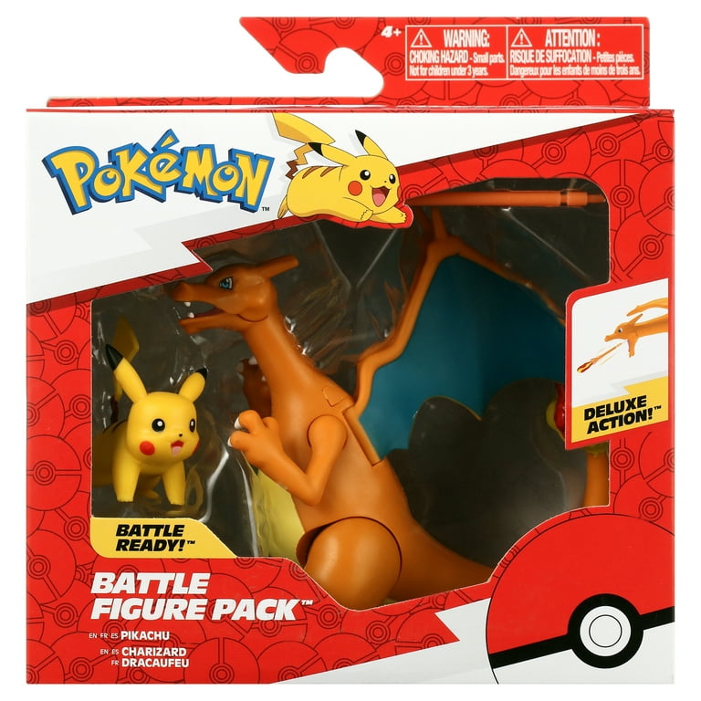 2021 Pokémon Charizard & Pikachu、2セット Pokemon Battle Figure 2 Pack, Includes 4.5-inch Charizard and 2
