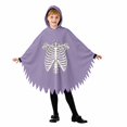 thumbnail image 3 of Girls Hooded Jumpsuits Long Sleeve Graphic Bluses Halloween Themed Costume Party Stylish Holiday Tops for Kids, 3 of 8