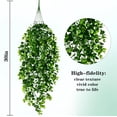 thumbnail image 3 of Plantas colgantes artificiales Waipfaru resistentes a los rayos UV, 8 unidades, 80 cm, 3 of 7