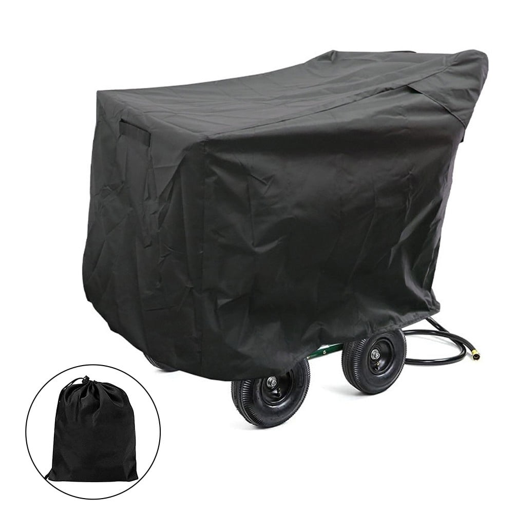 CHENGSI Black Garden Hose Reel Cart Cover, 39L x 28W x 39H, Heavyweight 420D Oxford Fabric, Weather-Resistant, Protects Hose Reel from Rain,Wind,Dust,and UV Rays,Easy to Clean,Fits Most Hose Reels