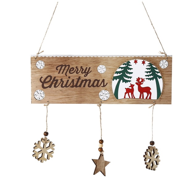 Wosthever Decoración de árbol de Navidad, colgante colgante, superficie lisa, calcomanía de Navidad, decoraciones para el hogar, exquisito regalo dulce, Kits de decoración para fiestas Wosthever HA070069-00