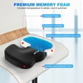 thumbnail image 4 of NEXPOW Cojín de Asiento con Espuma Viscoelástica, Cojín de Automóviles y Gel Refrescante, Alivio del Dolor de Coxis y Espalda, para Silla de Oficina, Coche y Casa, 4 of 7